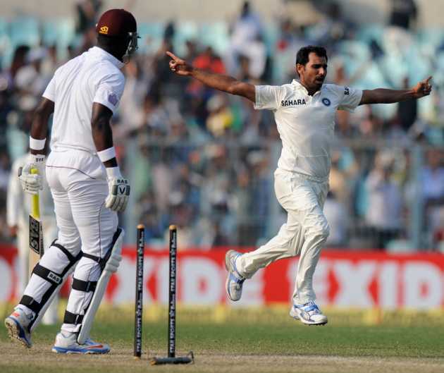 Mohammed shami debut test match performance