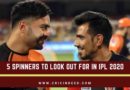 5 Best spinners in IPL 2020