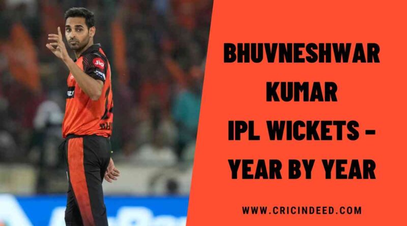 Bhuvneshwar Kumar IPL Wickets – Year by Year
