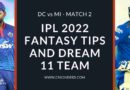 DC vs MI Dream11 Prediction