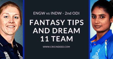 Dream11 Team ENGW vs INDW 2nd ODI