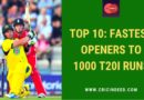 fastest t20I opener to 1000 t20I runs