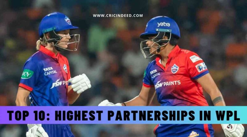 Top 10: Highest Partnerships in WPL History (by Runs)