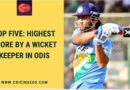highest score by wicketkeeper in odis