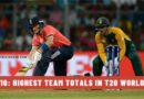 Top 10: Highest Team Totals in T20 World Cup History
