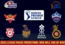 IPL 2020 League Phase Predictions