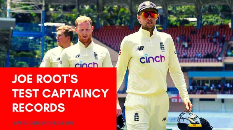 JOE ROOT test captaincy record