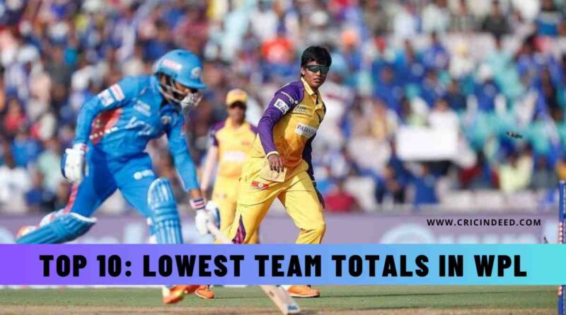 Top 10: Lowest Team Totals in WPL History