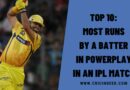Top 10: Most Runs by a Batter in Powerplay in an IPL Match
