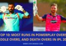 most runs in powerplay, middle, death overs in ipl 2022