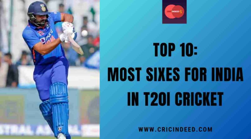 Top 10: Most Sixes for India in T20I Cricket