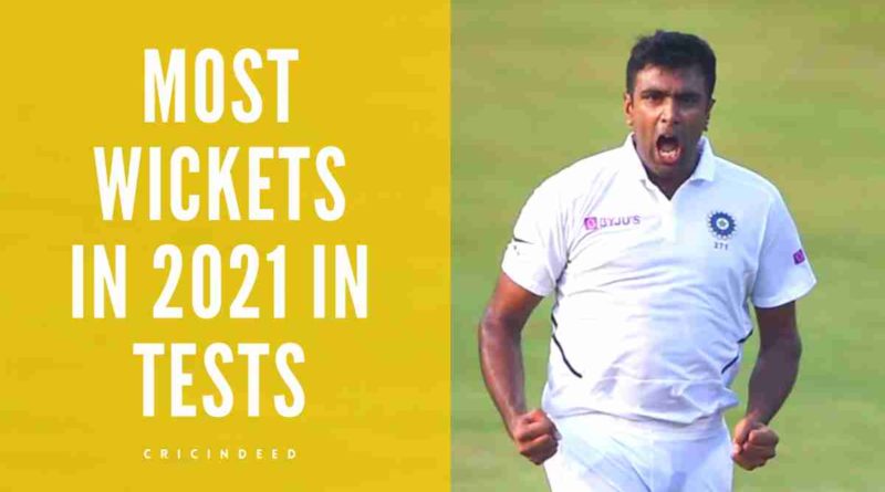 Most wickets in Tests in 2021
