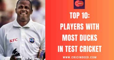 Top 10: Players with Most Ducks in Test Cricket