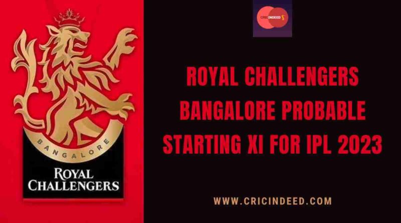 rcb starting xi ipl 2023