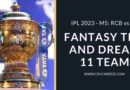 RCB vs MI Dream11 Predictions IPL 2023
