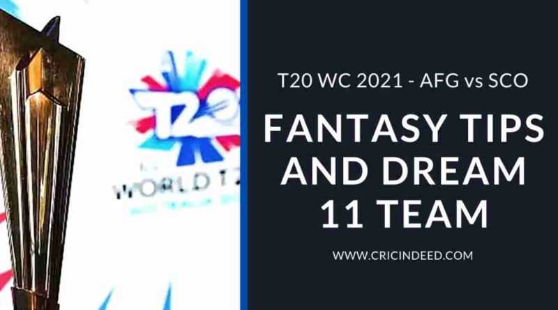 AFG vs SCO Dream11 Predictions