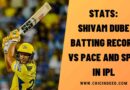 Stats: Shivam Dube Batting Record vs Pace and Spin in IPL