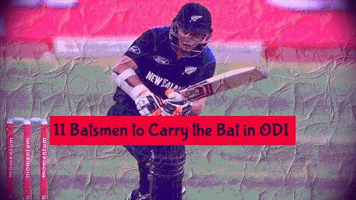 Players whoi carried the bat in ODI